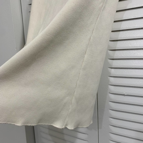 Zara Sleeveless Rib High Neck Top Cream Size M - Picture 4 of 8